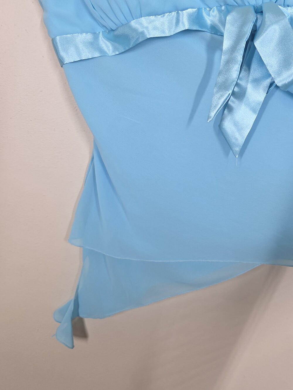 Vtg Y2K Fashion Bug Light Blue Babydoll Cami Top Fairy Mermaid Coquette Pastel - Picture 4 of 9